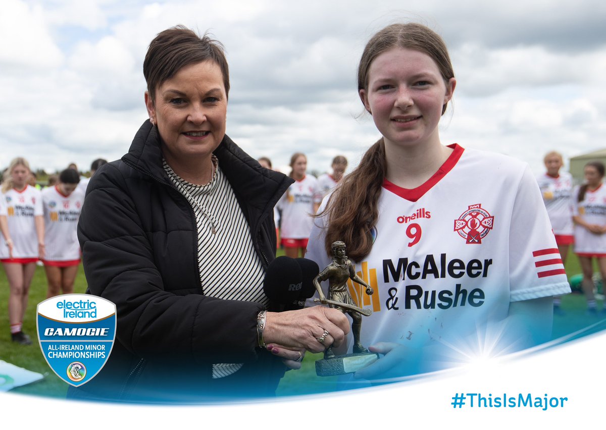 We would also like to congratulate Orlaith McNeill of @KildareCamogie, Áine Forde of @WestmeathCamogi and Emer Cunningham of @Tyrone_Camogie for their Player of the Match displays 👏🏼 #ThisIsMajor