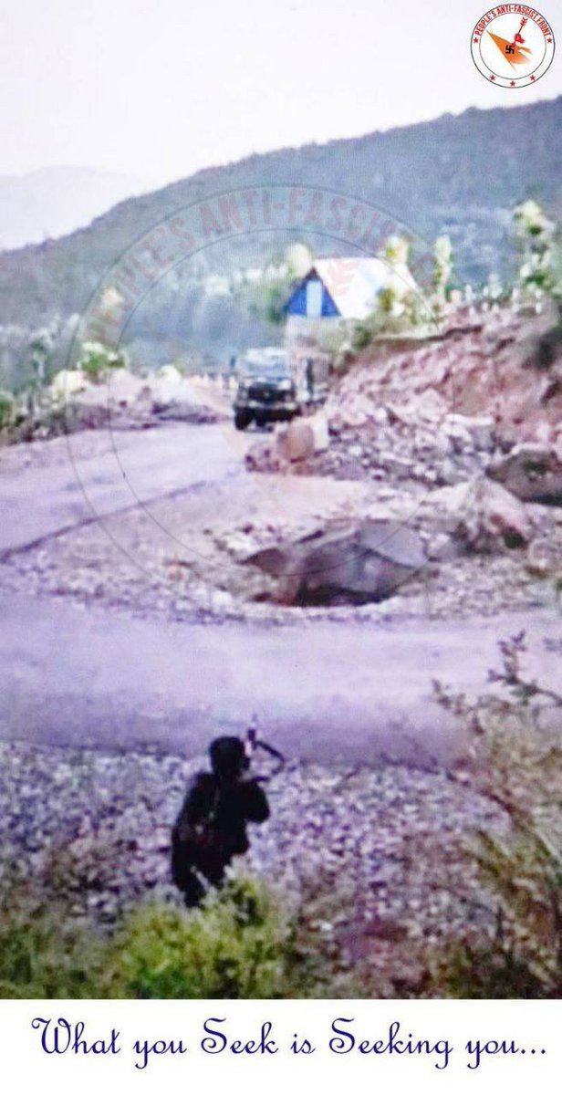 Ambushes use broken roads, under repair

48 RR & IAF convoys hit on forested, narrow, winding road with hairpin bends. Roads under repair with construction material piled, curbing vehicle manoeuvre 

Dumper blocked 48 RR Gypsy, as dumper reversed, fire started, driver jumped