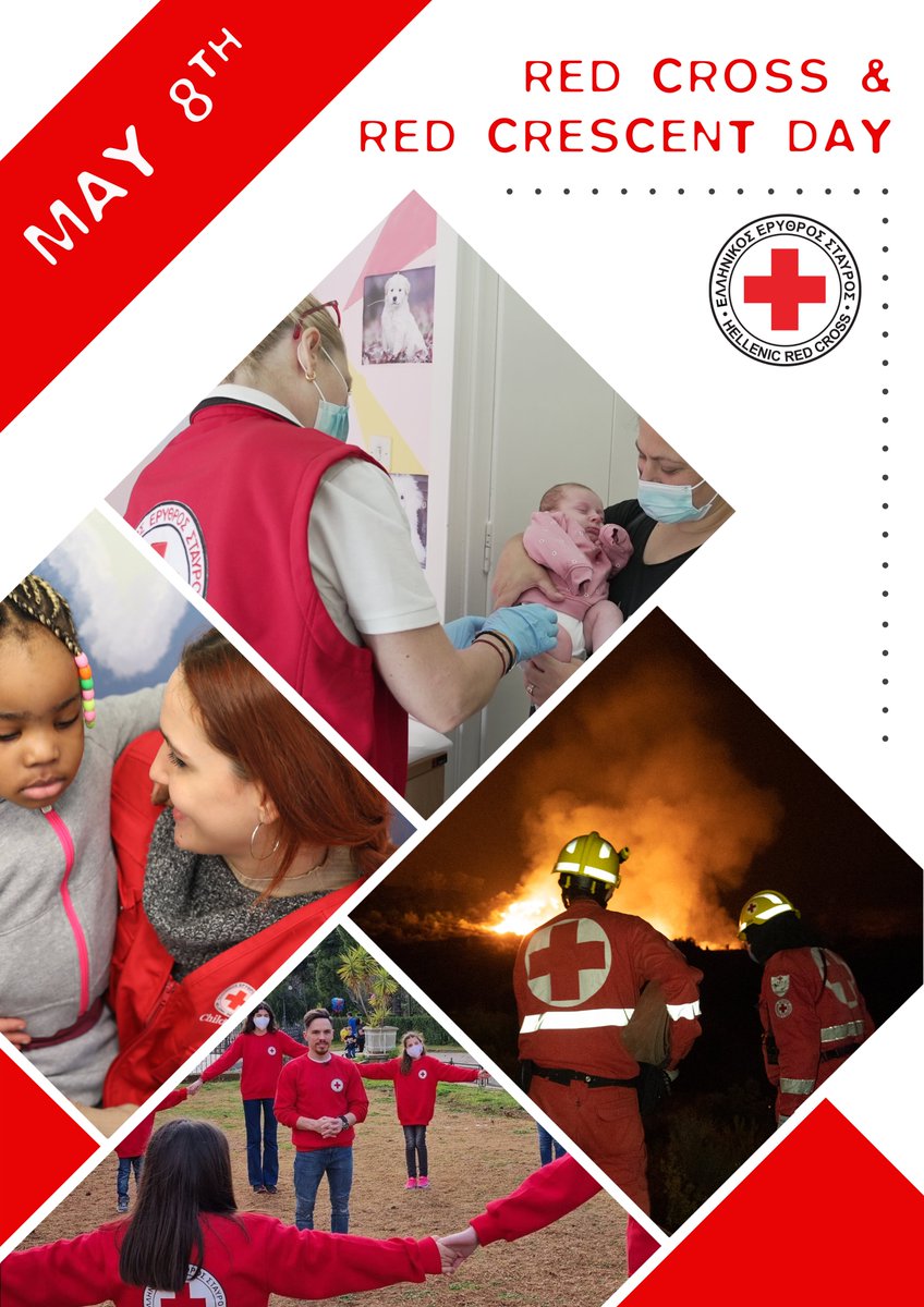 The Hellenic Red Cross honors the International Red Cross & Red Crescent Day, date of birth of the great activist, ideologue and founder of the Red Cross, Henry Dunant. We are proud of your immense, daily, humanitarian work. Happy Birthday Volunteers! ❤️ #WorldRedCrossDay