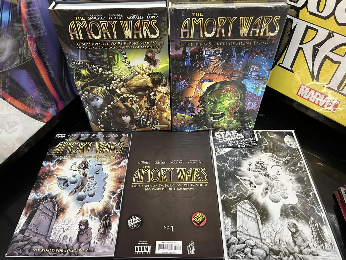 It's a very bloody NEW COMIC BOOK DAY!! We have about 1000tie-ins to @Marvel's BLOOD HUNT and it's only beginning! TMNT B&W&G #1, DEADPOOL #2, and a new @boomstudios AMORY WARS series begins for all you @Coheed fans!!! Plus, so much more!