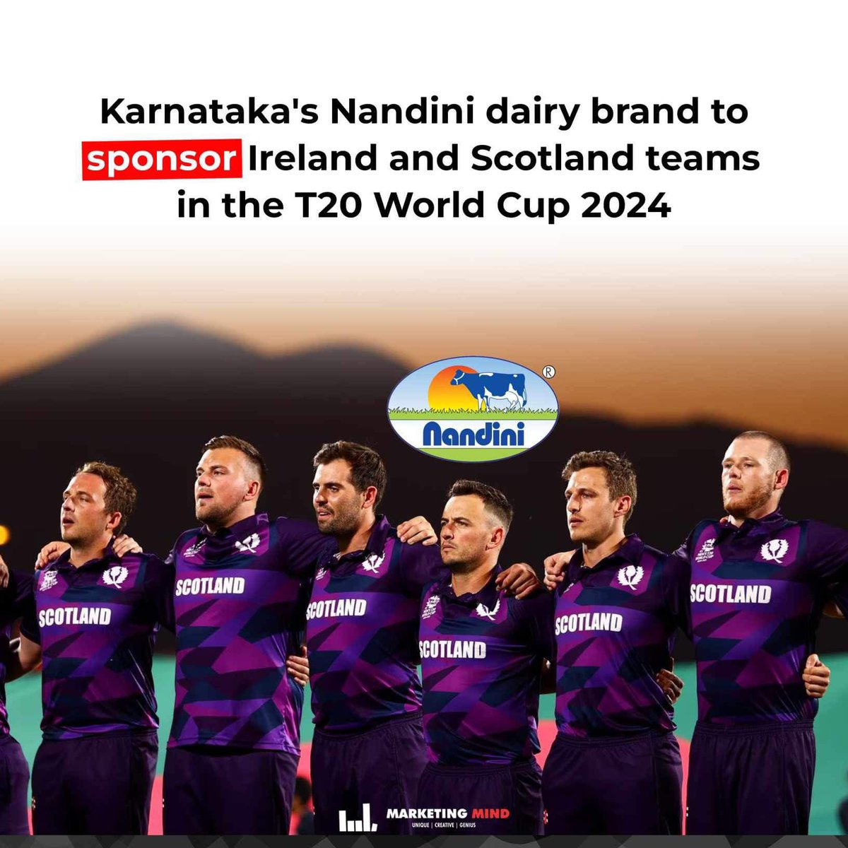 The ‘Nandini logo’ will now be seen on the jerseys of Scotland and Ireland cricket teams in the ICC Men’s T20 World Cup, to be played in the United States of America and West Indies from June 1 to 29.

#MarketingMind #WhatsBuzzing #Nandini