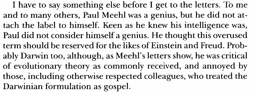 #Psychology #clinicalpsychology #neuropsychology #Science #Philosophy From a 'Twelve years of correspondence with Paul Meehl' by Donald R. Peterson