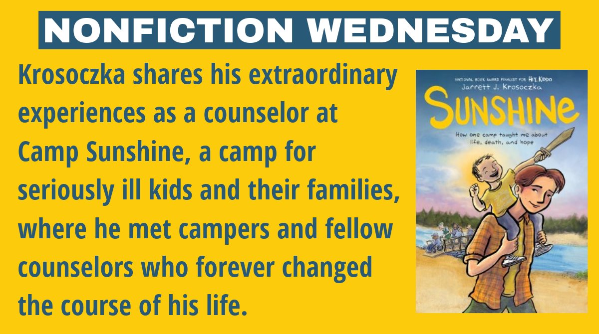 Nonfiction: Sunshine by @studiojjk “documents the warmth and life-changing potential of confronting grief head-on and participating in communal care.” Check it out today. #WeAreMehlville @Mehlville_HS