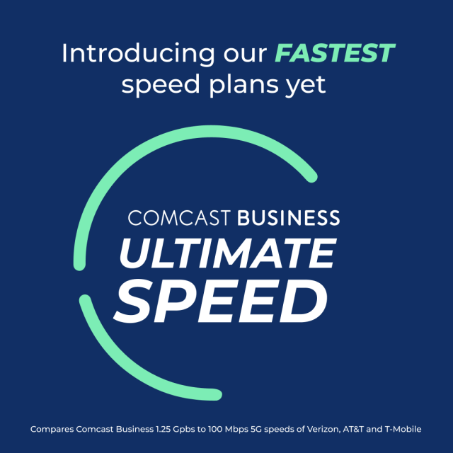 clemonrogers's tweet image. Introducing the fastest internet speed plans from @ComcastBusiness yet. With up to triple the speeds on popular plans at no additional cost for existing customers- CB is increasing speeds to help businesses succeed. #LevelX #IWorkForComcast comca.st/3WtVqhh