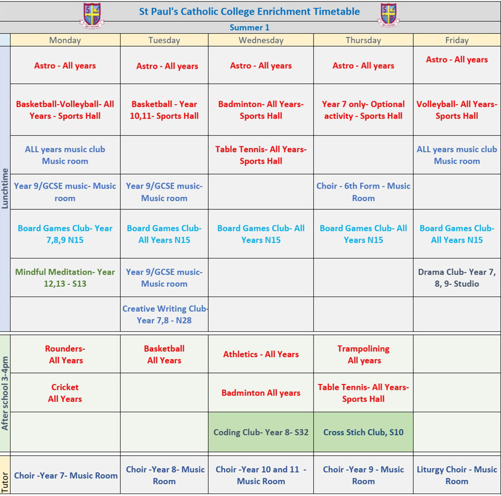 Lots of exciting enrichment activities for pupils to enjoy this summer term. #enrichment #enrichmentactiivities