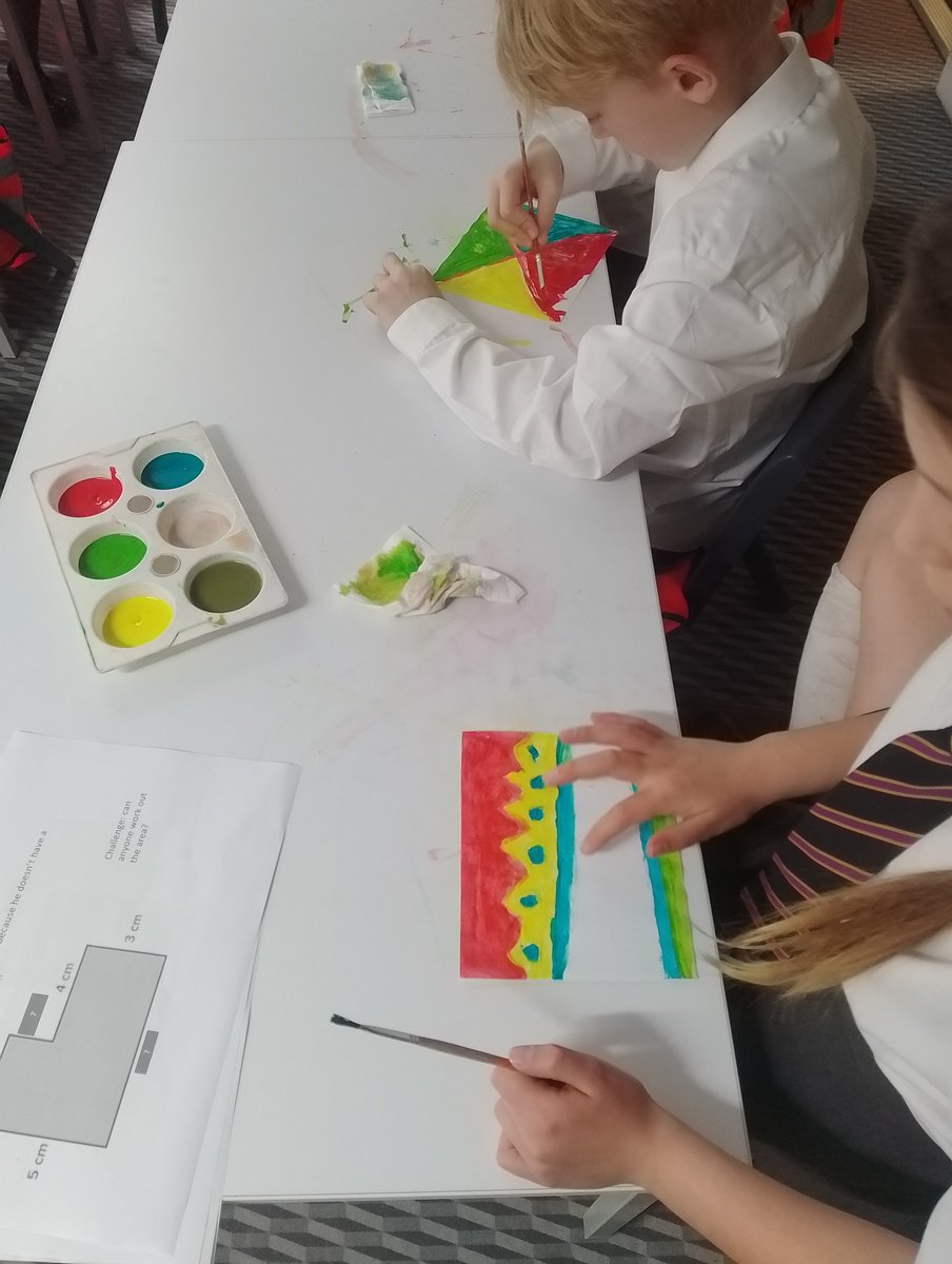 Year 4 explored Kente clothe patterns in art as part of our textiles unit.