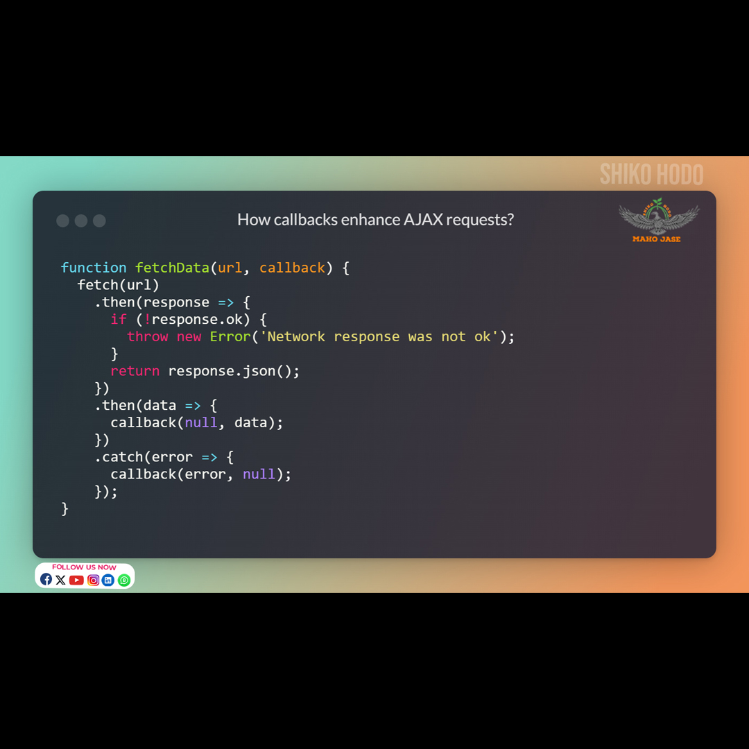 mahojase's tweet image. Optimizing AJAX performance: Caching, compression, and monitoring techniques
.
.
.
#DataFetching #AJAXMethods #AJAXEvents #AJAXDevelopment #AJAXWorkflow #AJAXUsage #AJAXCode #AJAXIntegration #AJAXTips #AJAXResources