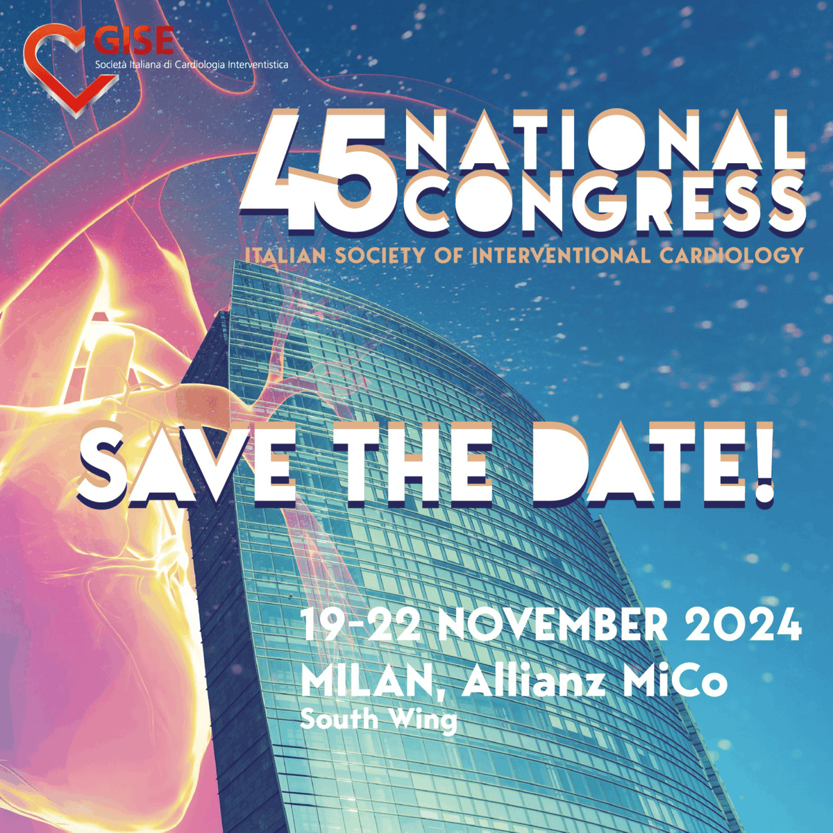 🌟Exciting News! Join us for the 45th National GISE Congress: 📅 Nov 19-22, 2024 📍 Allianz MICO South Wing, Milan Key info: -Registrations open, early deadline: Sept 5th! -Submit clinical cases & abstracts now! 👉 gise2024.it Follow us! See you at #GISE45 🚀