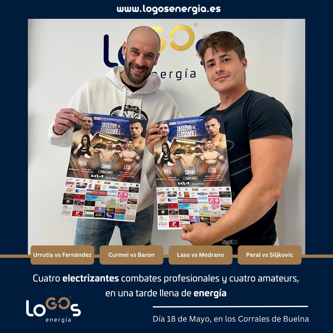 ¡Ocho combates en una tarde llena de emociones! Únete a nosotros para una velada de boxeo que promete acción y adrenalina en cada asalto, organizada por <a href="/danirasilla/">Daniel Rasilla</a> ¡No te lo pierdas! 🥊💥 #LogosEnergía #BoxeoEnVivo #NocheDeCombates