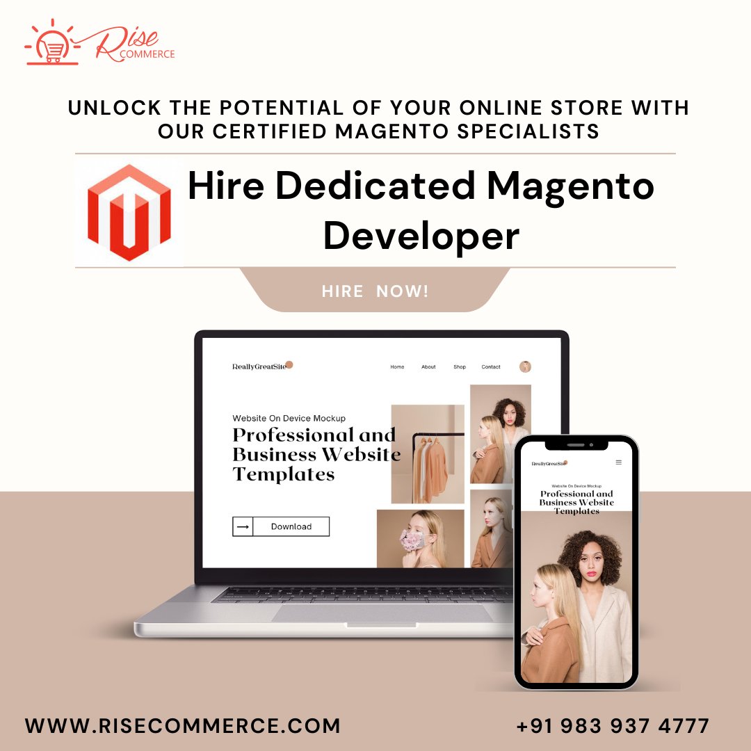 risecommerce's tweet image. Hire Dedicated Magento Developer
You can #HireMagentoDevelopers from us for, #Magento2Migration, #ModuleDevelopment #eStoreDevelopment #MagentoIntegration #MagentocustomThemeDevelopment #Maintenanceandtechnicalsupport
Click here to Hire Now risecommerce.com/hire-dedicated…...