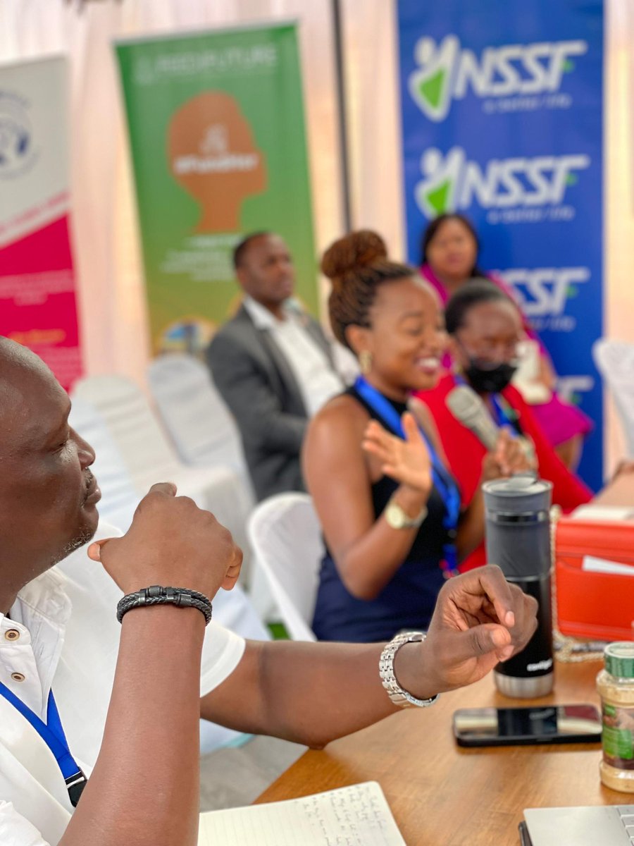 #NSSFHiInnovator Investment Committee members were represented by @c_lunkuse The committee members (judges) encouraged business owners to continue being very innovative and noted that they have also been inspired to be bolder in the spaces they occupy. @nssfug @mkazipreneur