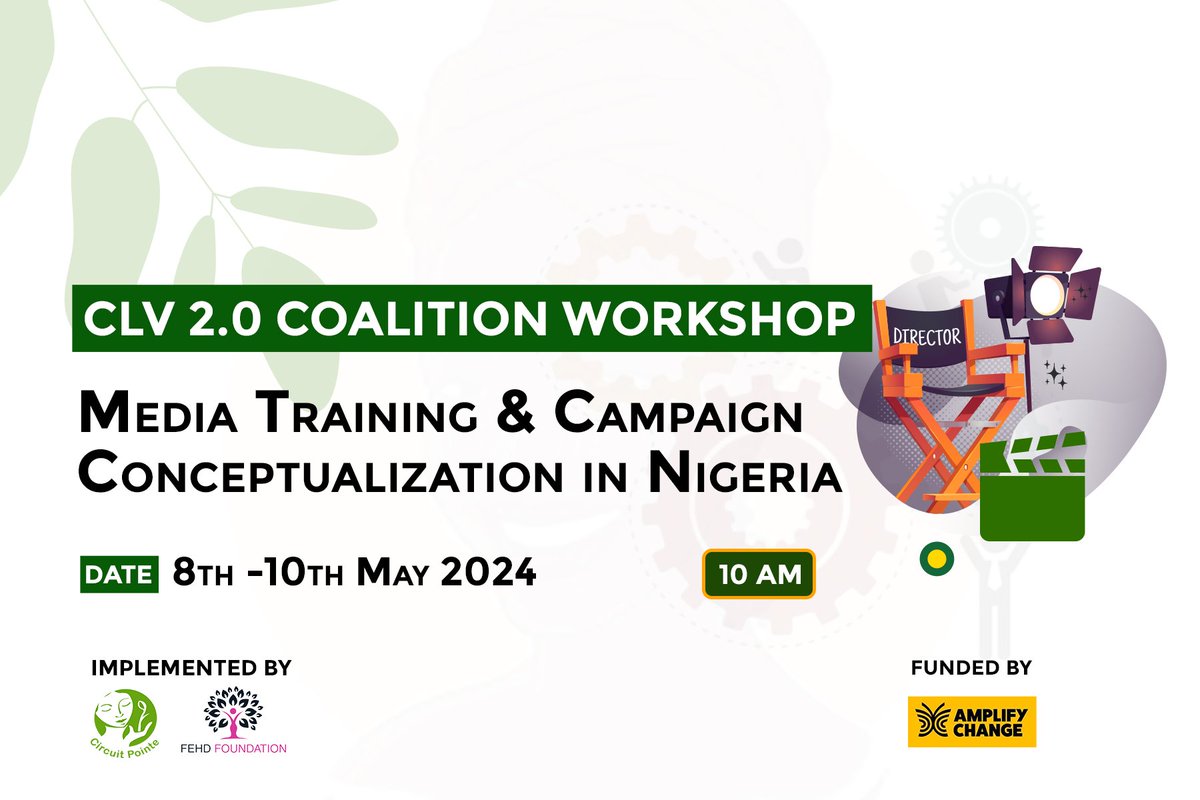 Today we started a special 3-day media training for CLV 2.0 Coalition members! CLV2.0 is a project that aims to help advance the sexual and reproductive health and rights of adolescents, young people, and women in Nigeria #CLV2MediaTraining @ong_raes @FEHDfoundation