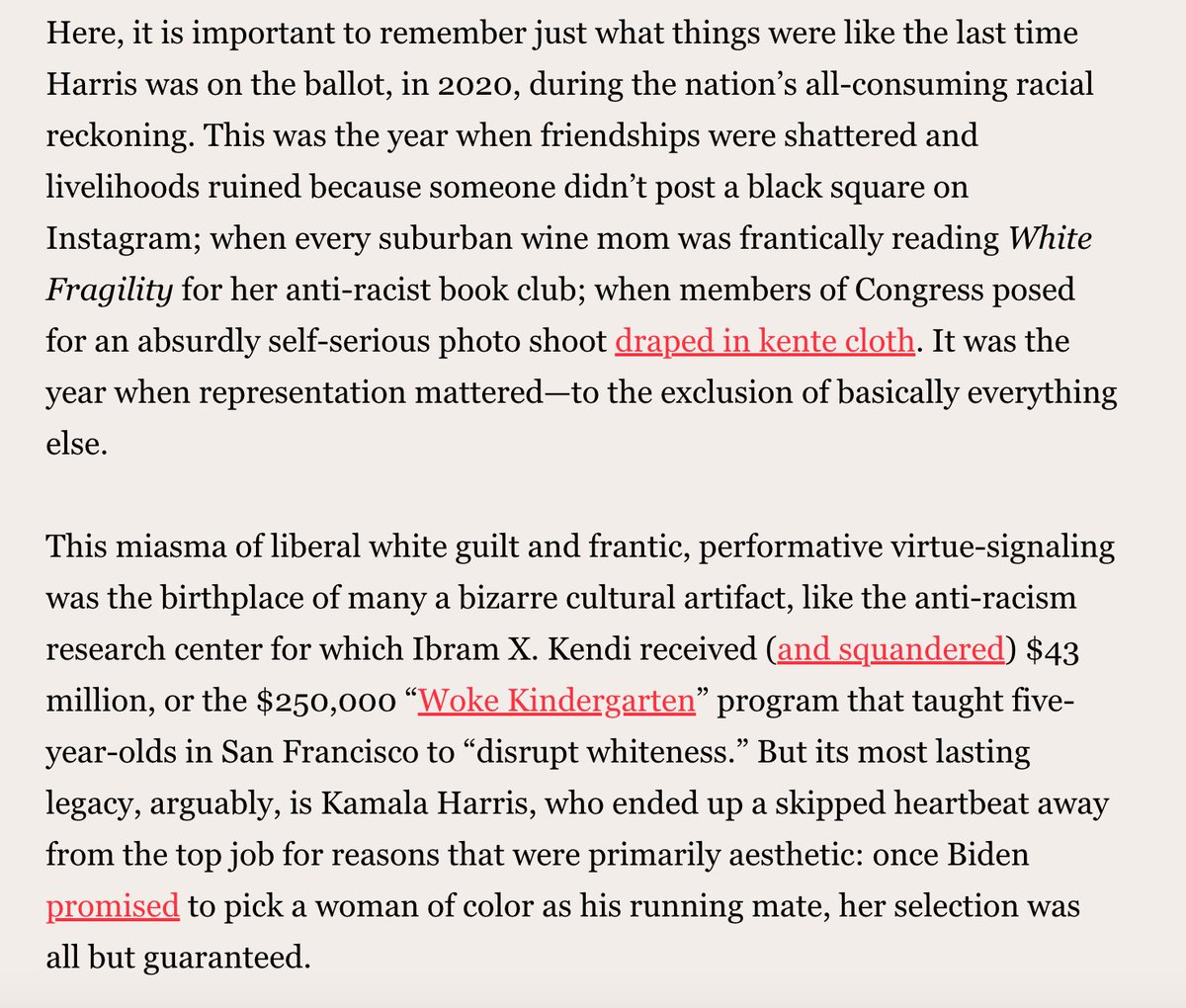 new essay in @theFP today: what you need to realize about Kamala Harris as vice president is, we were all insane at the time