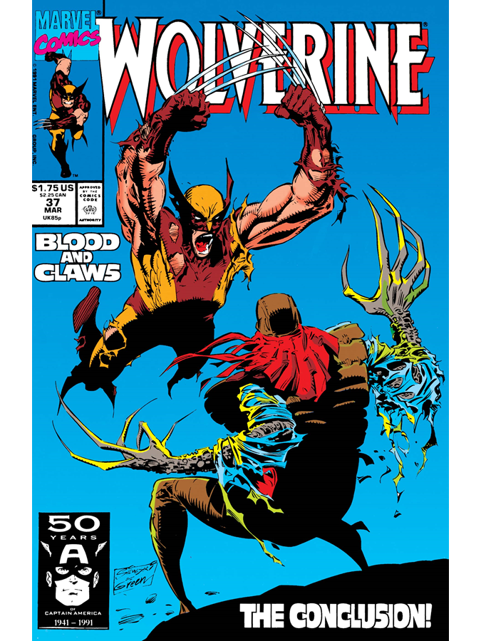 Wolverine #37 cover dated March 1991.