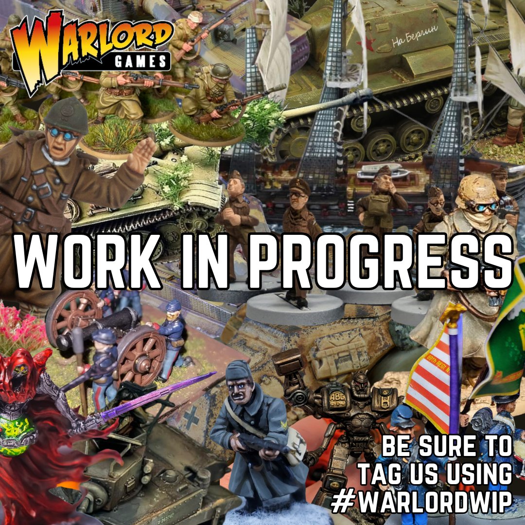 Show us the projects you've been pouring your energy into. Drop your works in progress below or by using the hashtag #warlordwip!

#warlordgames #warlord #warlordwip #wip #worksinprogress #paintingwarlord #warlordcommunity #paintingminiatures #historicalwargaming #wipwednesday