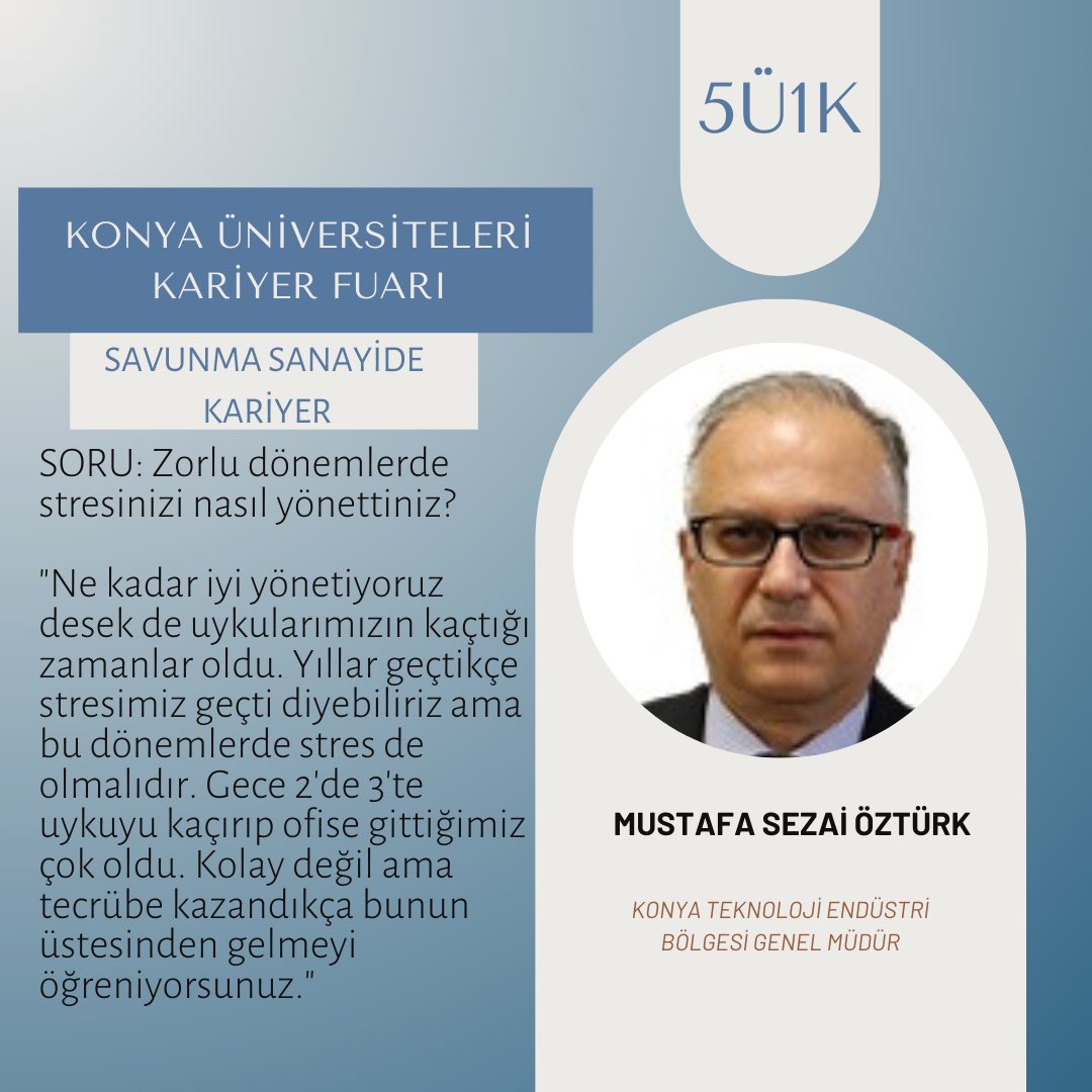 “SAVUNMA SANAYİSİNDE KARİYER” oturumumuzun soru cevapları.