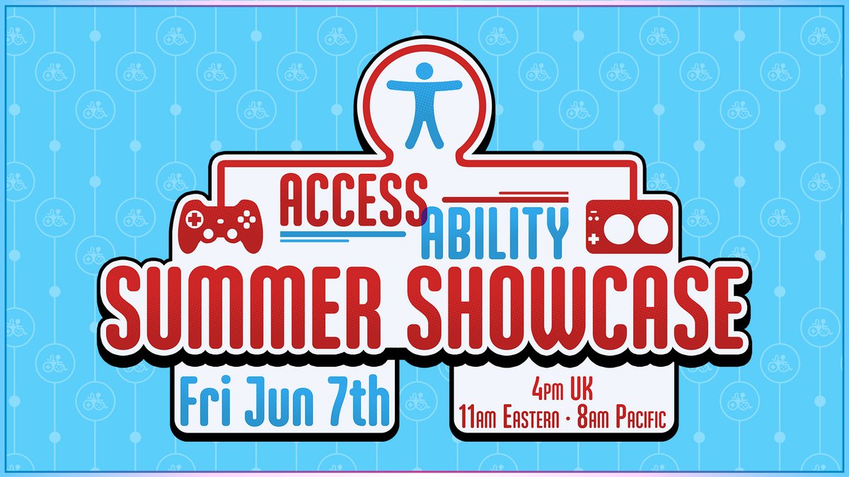 The Access-Ability Summer Showcase 2024 will be airing June 7th at 4pm UK, 11am Eastern, 8am Pacific. Tune in for 45 minutes of accessibility focused game trailers, reveals, and announcements. ASL, BSL, and Audio Described versions available. access-ability.uk/2024/05/08/acc…
