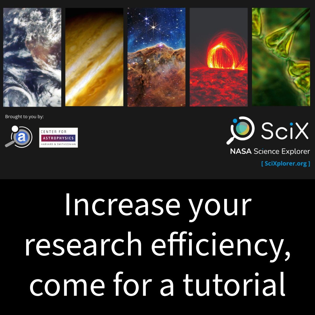 Today, May 8 is last day for #AbSciCon24 exhibit hall. Stop by to learn more about #NASA #Science Explorer and to tell us how we can support your #research better.

#AbSciCon #astrobiology #earthscience #planetaryscience #heliophysics #astronomy #library #ProfessionalDevelopment