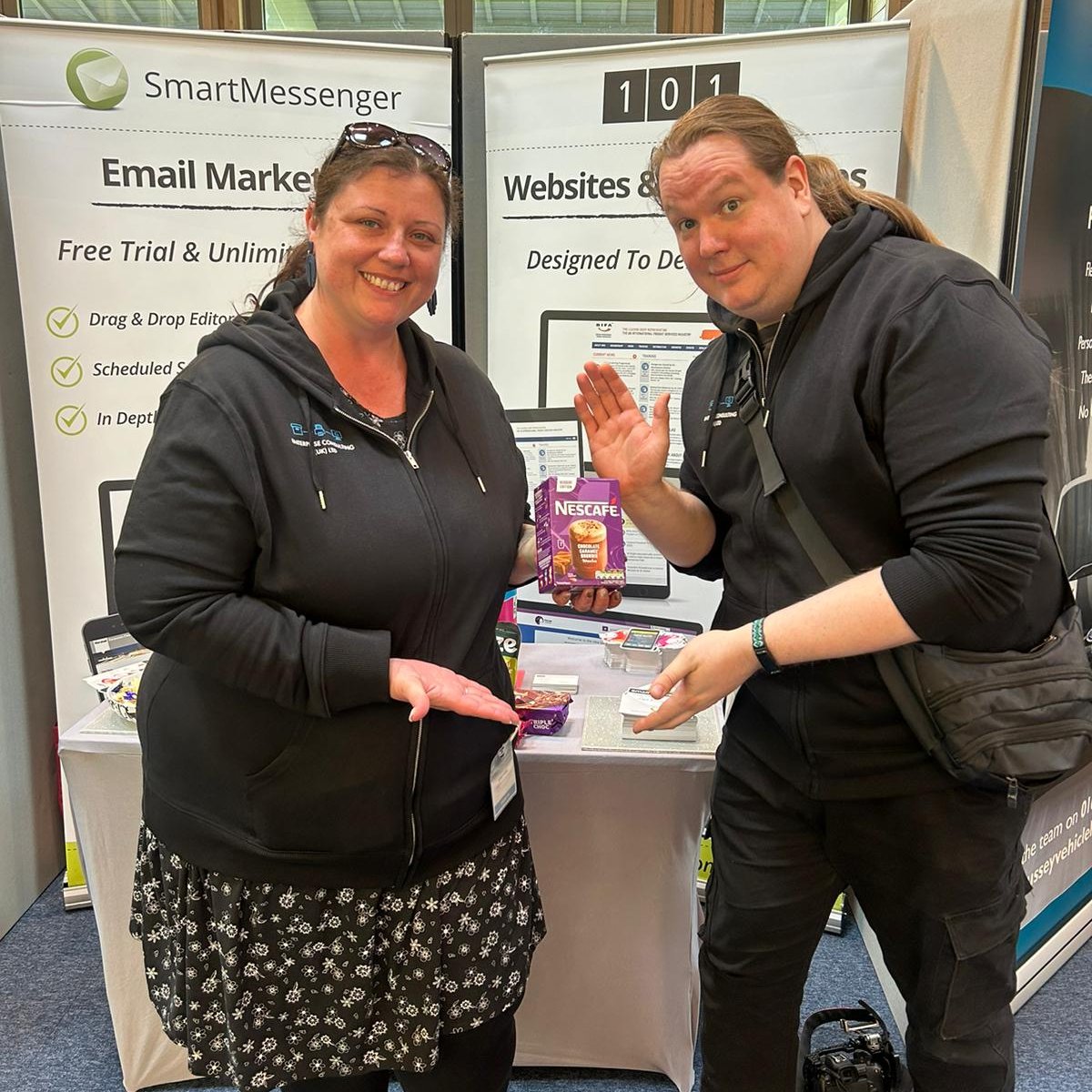 👏 Congrats to Debra and Liam of <a href="/EnterpriseUKltd/">Enterprise Consulting 📎🖨️🔎</a>, lucky winners in our instant prize competition at today's @Anglia_Business Exhibition with <a href="/issba/">ISSBA</a>!

Lots more prizes to be won, so come and try your luck! 🤞🤞

#ISSBA #ABE24 #Competition #SuffolkBusiness