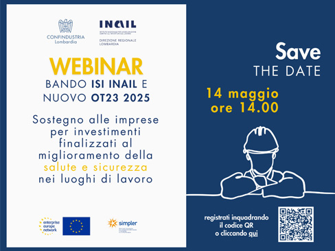 #14maggio #Inail #Lombardia e @ConfindustriaL  dedicano un approfondimento a #BandoISI e #OT23 con un webinar fruibile via  Zoom.
Per l'evento: urly.it/3_svf