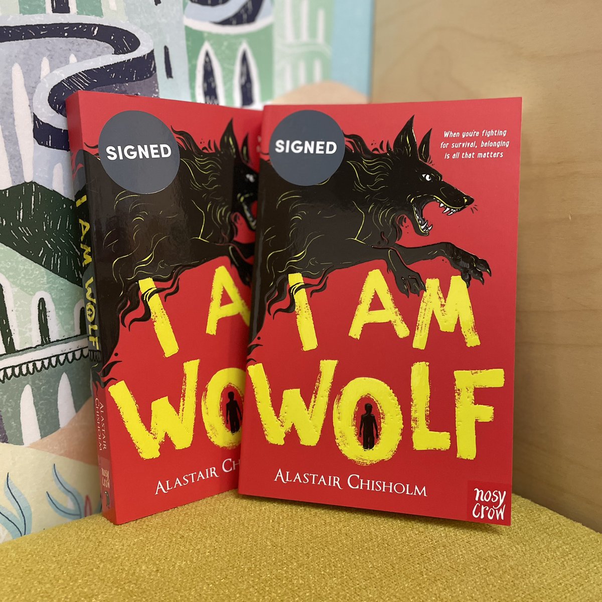 Thanks to @alastair_ch for popping in to sign and dedicate copies of I Am Wolf this morning! You can find signed copies in the bookshop or on our website here: theportobellobookshop.com/9781839945311-…