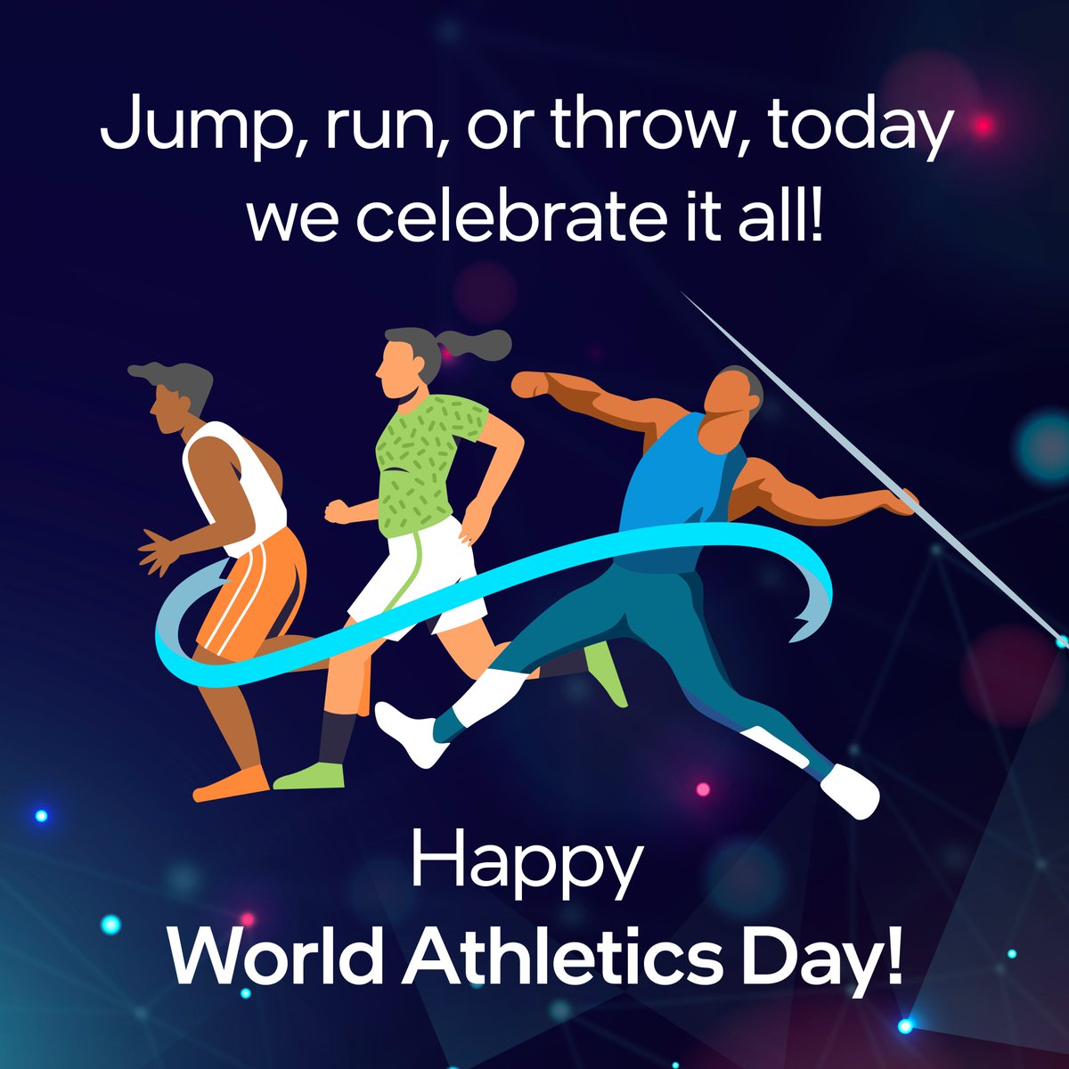 On your marks, get set, go! This World Athletics Day, we're celebrating every start, every stride, every finish. What's your personal best moment? Share in the comments below! #AI4Youth #AIready #DigitalReadiness #WorldAthleticsDay