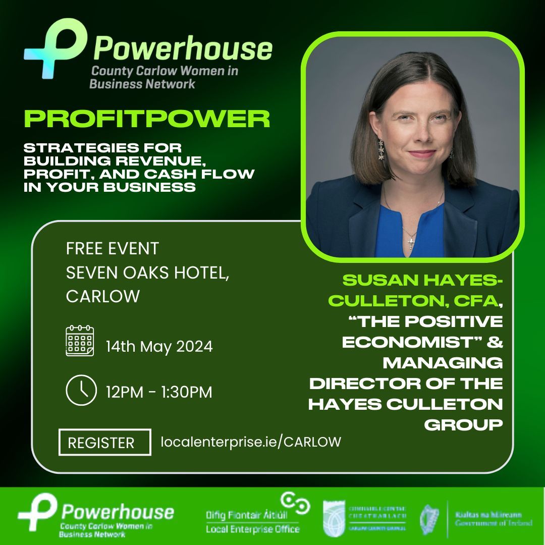 Great news! Due to overwhelming demand we have released extra places for our FREE event “How to build profit, revenue and cashflow in your business” @sevenoakshotel on 14 May with expert speaker @susanhayes_
You have to go! Register your place at buff.ly/49GNQ5S