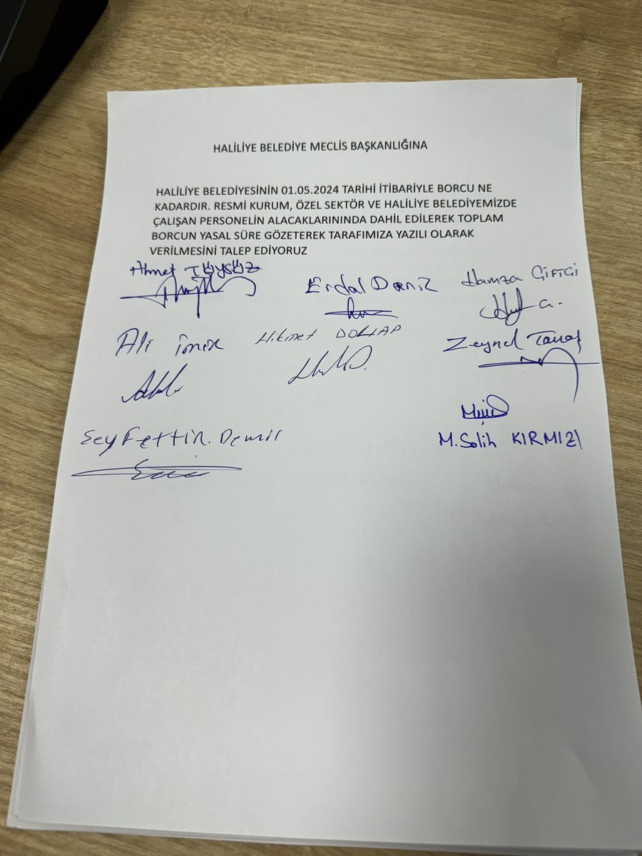 Haliliye Belediyesi Mayıs ayı ilk meclis toplantımızda Yeniden Refah Partisi meclis üyeleri olarak Haliliye’nin mevcut borcunun açıklanması talebimiz Ak Parti gurubu tarafından reddedildi.!

Başkan <a href="/mcanpolatnet/">Mehmet CANPOLAT 🇹🇷</a> Şeffaflık ilkesi adına belediyenin borcunu açıklamanızı bekliyoruz.?