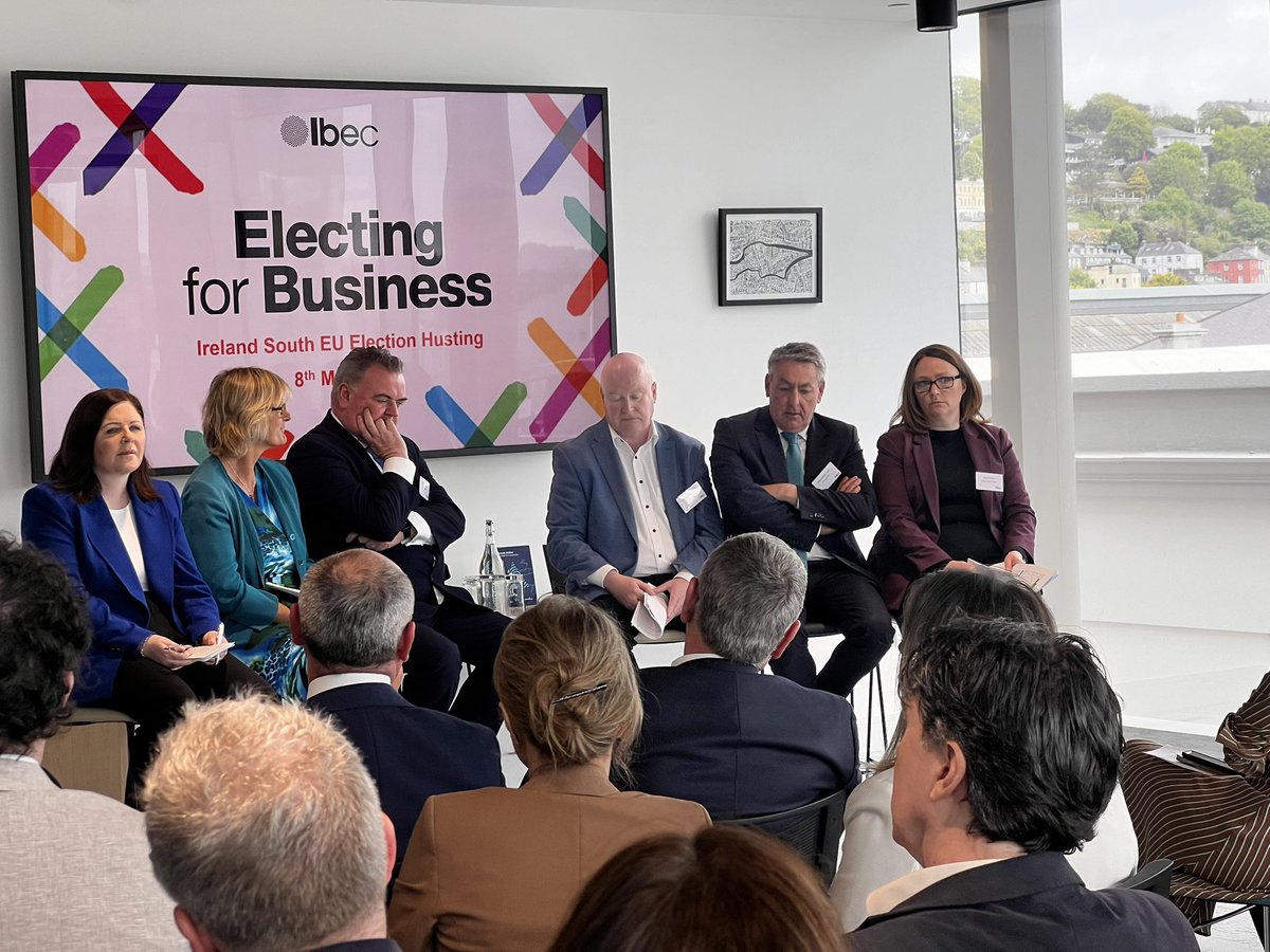 Delighted to take part in @ibec_irl’s #ElectingForBusiness hustings today for the #IrelandSouth constituency.