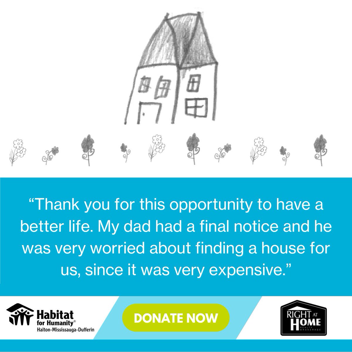 Today, your donation can have double the impact, thanks to the amazing generosity of our donor, @RightatHomeRE, who will match contributions up to $15,000. Donate today at HabitatHM.ca/Donate. #HabitatHMD #SpringGiving #GiveToday #DoubleImpact #CommunitySupport