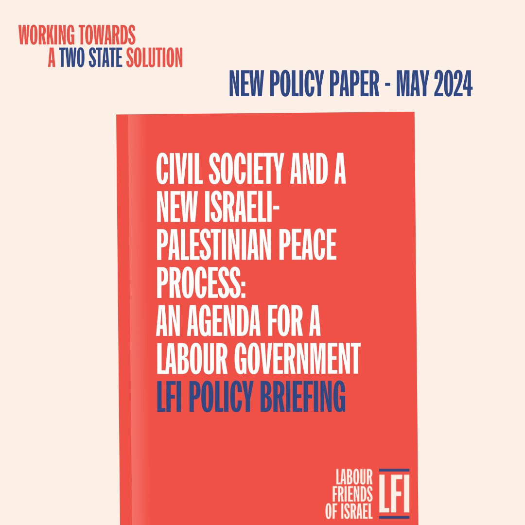 Today, we publish our latest policy pamphlet: 'Civil Society and a new Israeli-Palestinian peace process: An agenda for a Labour government' by @ALLMEP's @JohnLyndon_. The paper argues that there is an urgent need for a new diplomatic process with civil society at its core.