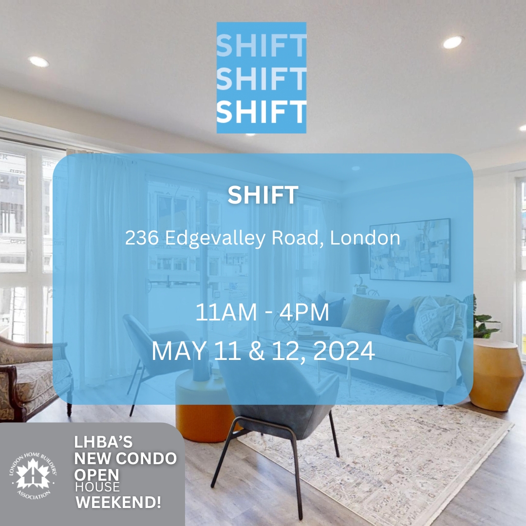 🏡 THIS WEEKEND! 🏡 Experience modern living at @IronstoneBuilt's Shift Townhouses & Condos Open House, happening during the LHBA's New Condo Open House Weekend!✨ 🗓️ When: May 11 & 12, 11am - 4pm 📍 Where: 236 Edgevalley Road, London, Ontario Details: rb.gy/t0o184