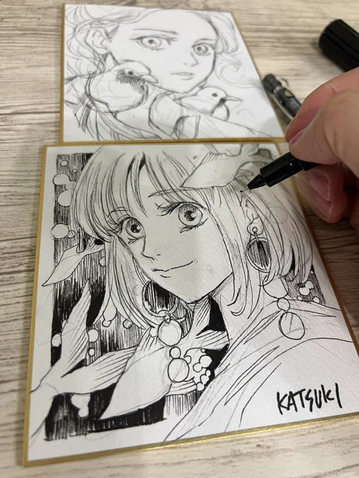 シンガポールに持っていく色紙を描きます!間に合えー!

I will take my drawings to Singapore.
#doujinmarket2024 

B Block J27 【KATSUKI KUZUYA:SEPT999】 