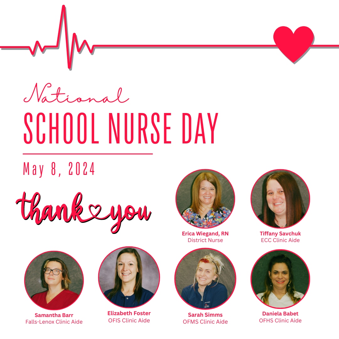 ❤️ 🩺 On #NationalSchoolNurseDay, Olmsted Falls City Schools would like to thank our nurses and nurse aides for their essential role in caring for our students and staff throughout the academic year. We greatly appreciate their kindness, compassion, and dedication! #TheBulldogWay