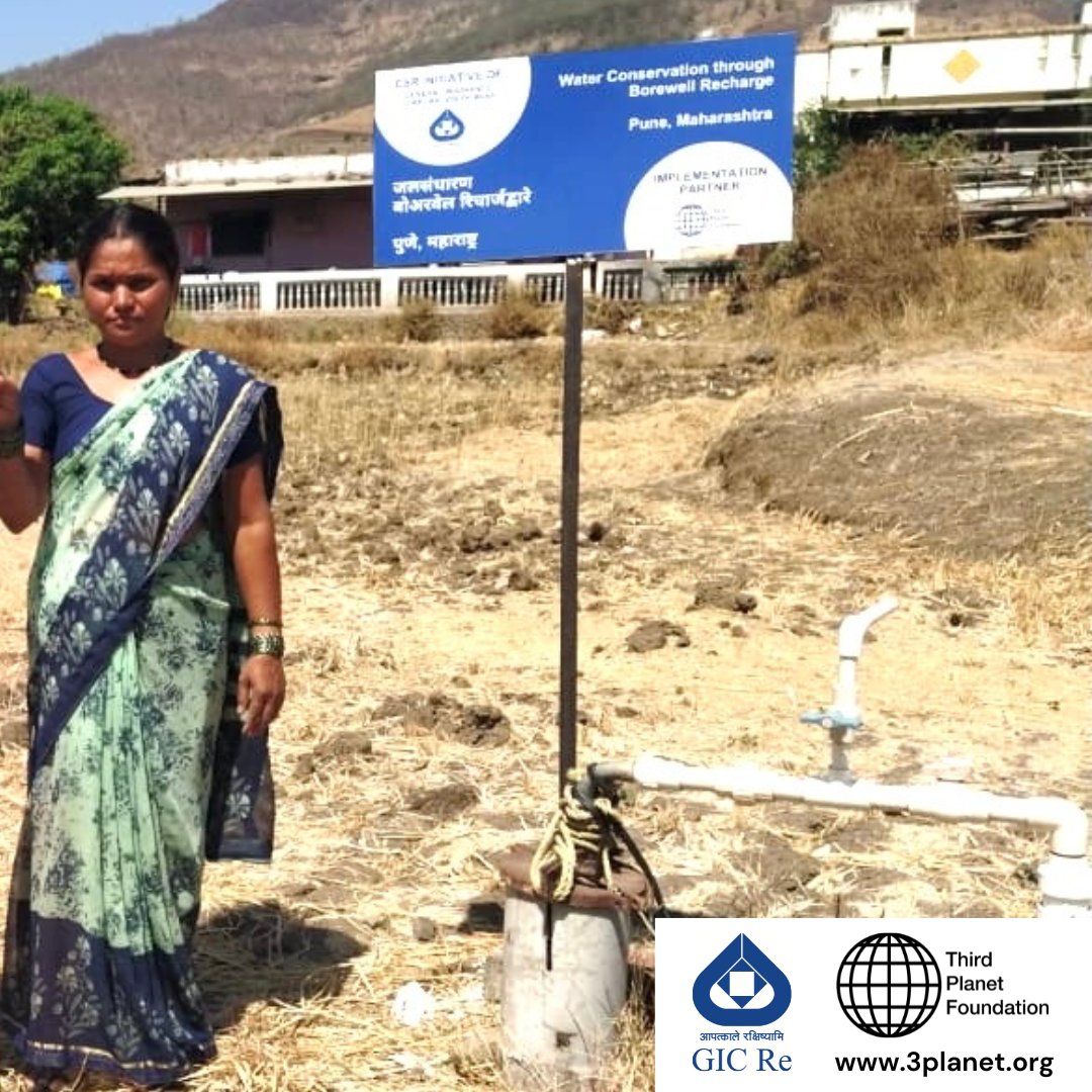 With the support of the General Insurance Corporation of India, under their #CSR initiative, the Third Planet Foundation Is implementing Water Conservation through the Borewell Recharge program. 
#CSR #waterconservation #waterharvesting #groundwater #india #maharashtra
