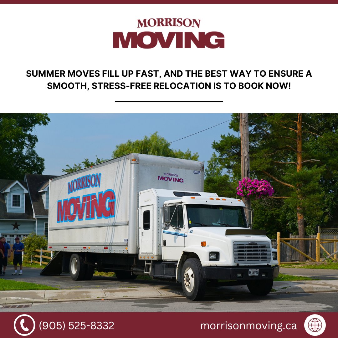 Spring has sprung, and with it, the busiest moving season is just around the corner! 🌷☀️ Summer moves fill up fast, and the best way to ensure a smooth, stress-free relocation is to book now. Don't wait until the last minute to plan your move. morrisonmoving.ca