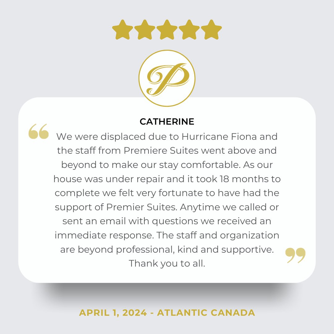 Premiere_ATL's tweet image. Why do more insurance companies in Canada choose Premiere Suites when their clients need emergency or temporary housing? Well, our service is just one of the reasons. ow.ly/WfgU50Rz78e
.
.
.
#corporatehousing #insurance #insurancehousing #emergencyhousing