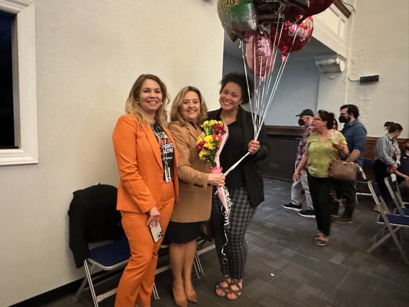 Our very own @AnaBudds was appointed at yesterday's BOE meeting. Congratulations, Principal Budds!🥳🥳🎉🎉❤️💙