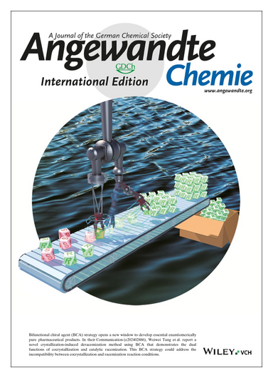 #OnTheCover Inside Back Cover: Bifunctional Chiral Agent Enables One-pot Spontaneous Deracemization of Racemic Compounds (Junbo Gong and co-workers) onlinelibrary.wiley.com/doi/10.1002/an… @ChinaScience onlinelibrary.wiley.com/doi/10.1002/an…