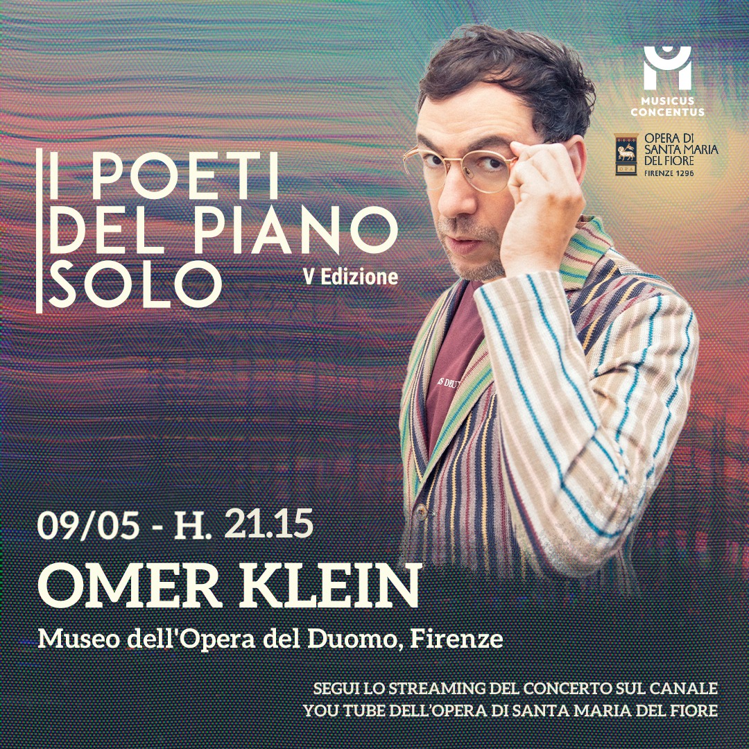 Domani alle 21:15 ospiteremo Omer Klein (@omerkleinmusic) nel nostro Museo. Il pianista inaugurerà la V Edizione de @ipoetidelpianosolo. 📍L’evento sarà tramesso in diretta sul nostro canale YouTube. @musicusconcentus