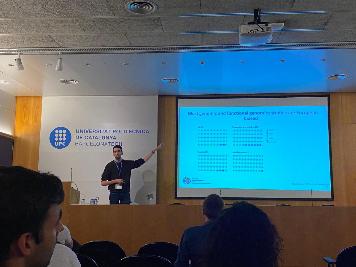 Very nice talk by <a href="/clavellrevelles/">Pau Clavell Revelles</a> presenting a pipeline to process <a href="/oxfordnanopore/">Oxford Nanopore</a> long-read data to reveal the transcriptomic diversity of human populations at the 11th <a href="/bsc/">ْ</a> Doctoral Symposium 
#DocSym