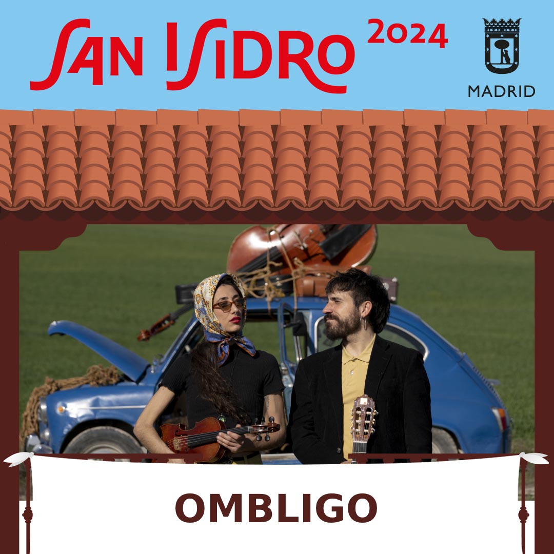 El dúo madrileño, Ombligo, con su fusión de folklore balcánico, bolero y swing con toques de jazz contemporáneo, nos hará viajar a través de sus canciones alegres y festivas en #SanIsidro2024   📍Vistillas 20:00 h    Miércoles 15 de mayo   👉 i.mtr.cool/xxcsleigsc