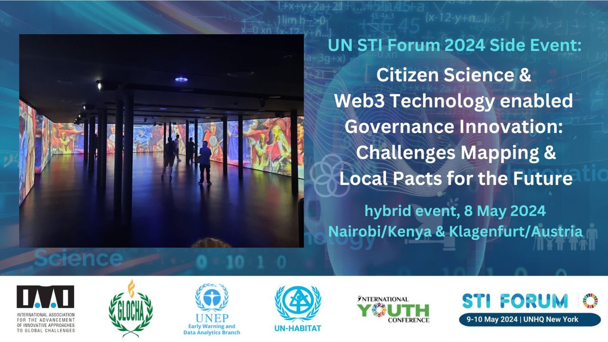 Happening in 1,5 hours (5pm EAT) - 'Citizen Science & Web3 Technology Enabled Governance Innovation: Challenges Mapping and Local Pacts for the Future' organized by @iaaiglocha! Topics in spotlight - innovative governance, #AI , & #SOTF Follow online 🔗bit.ly/3UOCrwN