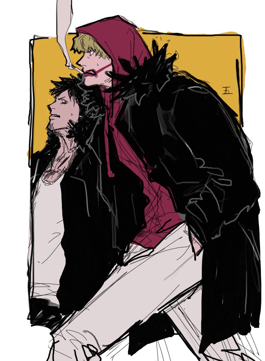 現パロらくがき
フード被ってくれ