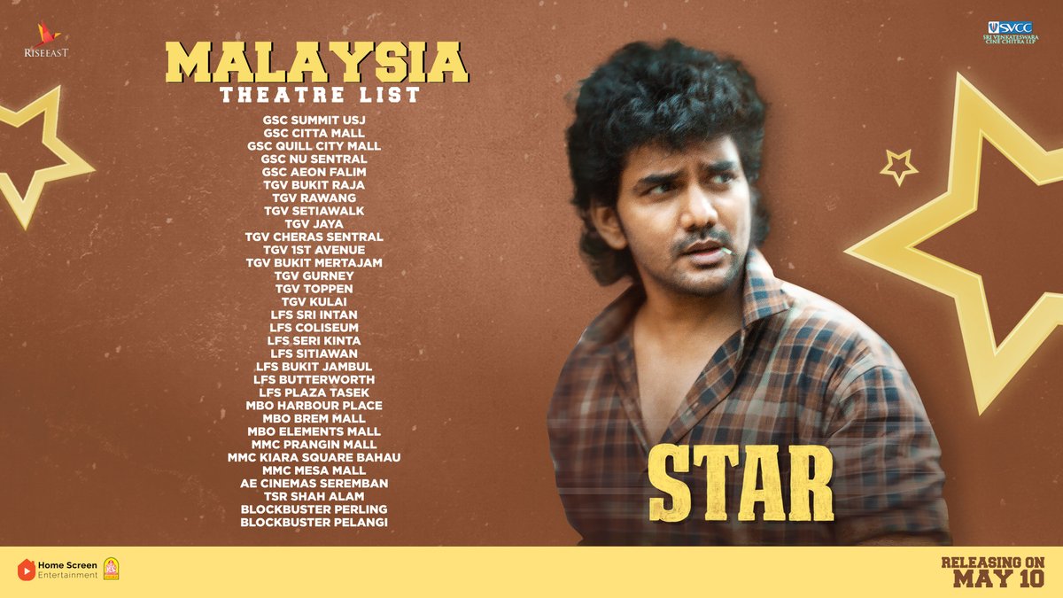 Witness the journey of #Star🌟 arriving in theatres on May 10⚡

Check out the theatre lists for Singapore and Malaysia here.

#STARfromMay10