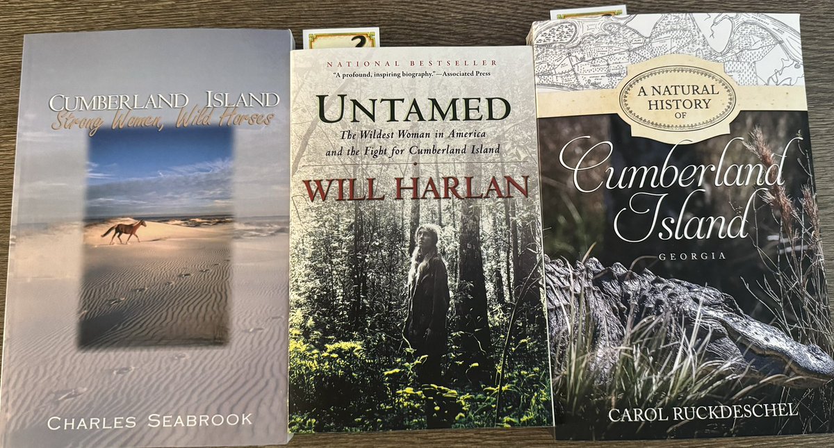 It is fitting that the wildest woman in America lives on an island known for strong women and wild horses. Can’t wait to read all three. @NatlParkService @CumberlandIslNP #cumberlandislandnationalseashore #wildhorses #books #naturalhistory
