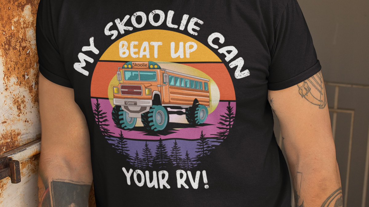 My Skoolie Can Beat up Your RV - Check out this and other skoolie designs at The Wild Skoolie here. wildsk.com/zjsuo #skoolie #buslife #schoolbus #skoolielife #skoolieconversion