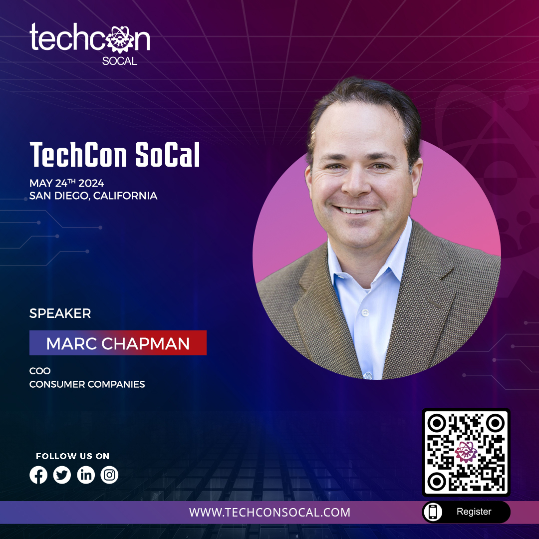 With 16 days to go, meet Marc Chapman, COO of Consumer Companies at @TechconSocal 2024. With 25+ years of experience, Marc brings invaluable insights on innovation. Don't miss out! #founders  #consumertech