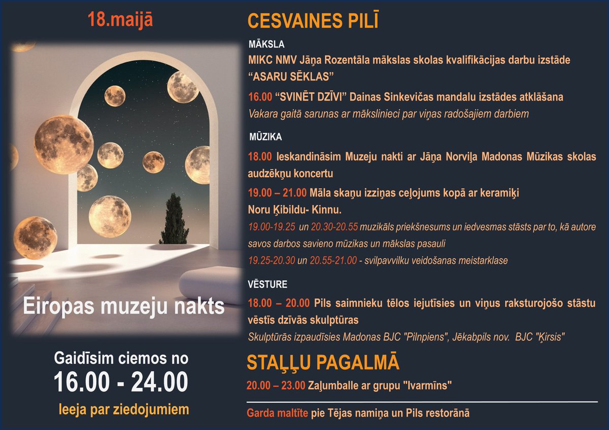 Tiekamies MUZEJU NAKTĪ!