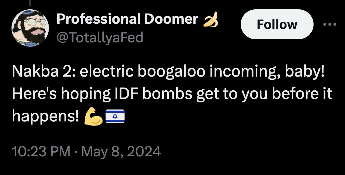 Israel supporters are the worst people in the world. I still can't believe interacting with these freaks is my life now.
